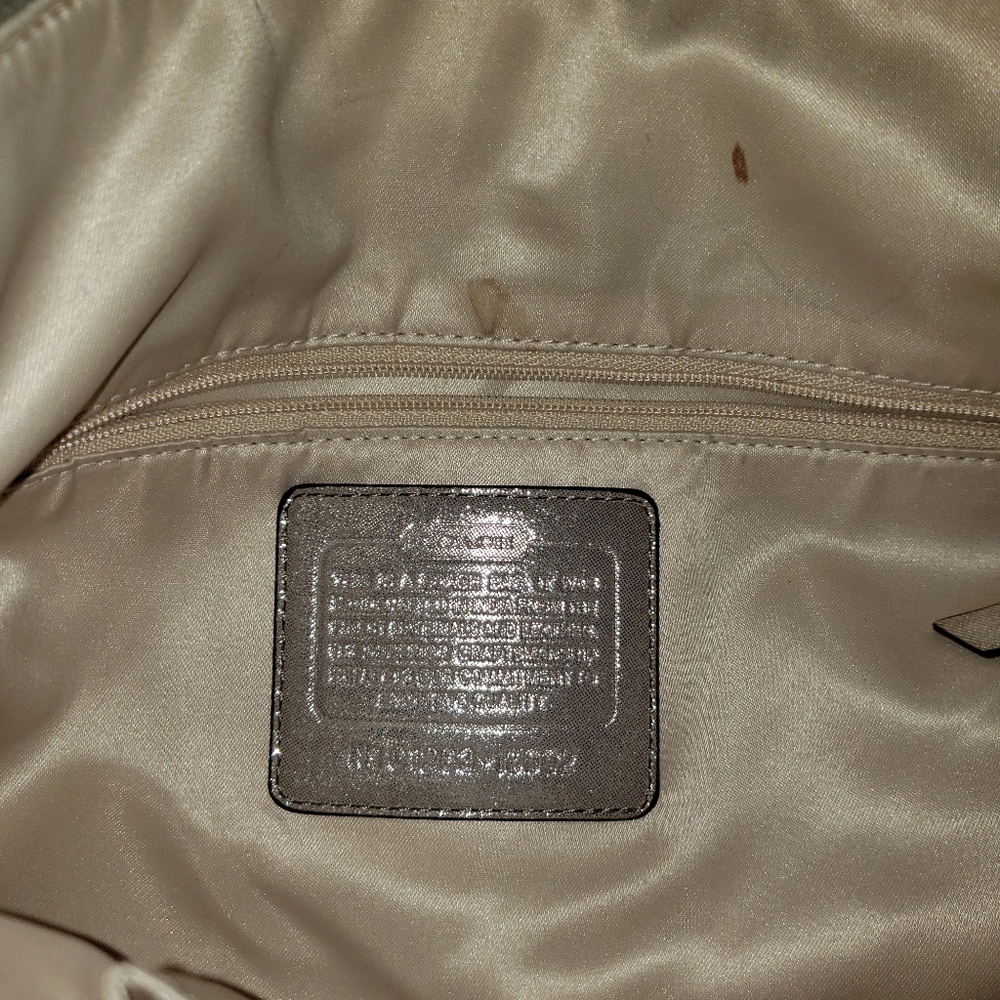 Silver Coach Purse